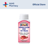 21st Century Chewable Calcium 600MG + Vitamin D3 + Minerals 60 Tablets [NUHS Pharmacy]
