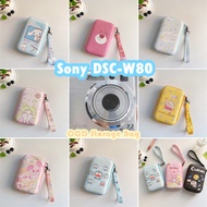 【Fast Shipment】 For Sony DSC-W80 CCD Camera Storage Bag 10x16.2cm Size Trendy Cartoon Series with Wa