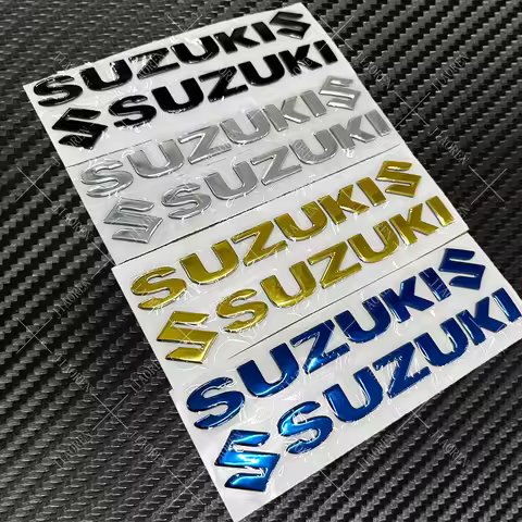 3d Suzuki Motorcycle Sticker Decal Gold Logo Tank Emblem Gsxr 750 1000 650 Swift V Stron Gsx Dr Gs G