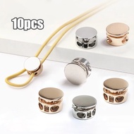 10pcs Stopper Knob Round End Stopper Aglet Metal Strap Bag Stopper Jacket & Hoodie Accessories And D