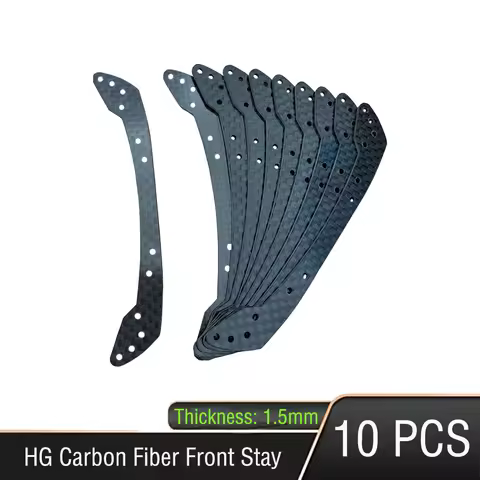 10PCS HG Carbon Fiber Front Stay 1.5mm for Fully Cowled Mini 4WD Car Mode Tamiya 95072 Not typing