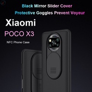 New Full Cover Phone Case For Xiaomi Poco X3 Nfc Phone Case Lens sliding cover PC case Xiaomi Poco X
