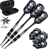 Viper Desperado 80% Tungsten Soft Tip Darts with Storage/Travel Case: Death Mark, 18 Grams