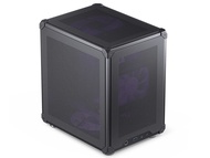 JONSBO C6 Black Mini MATX Mesh Case,Simple Compact Desktop Micro ATX Chassis,Upper Cover/Side Panel