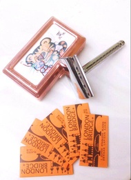 Alat Cukur Kumis Dan Jenggot Manual Klasik (bonus 5pcs silet)