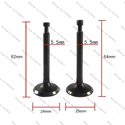 168F 170F Valve intake and Exhaust valve For GX160 GX200 168F 170F engine Intake and Exhaust Valve
