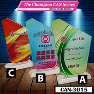 Crystal Award Plaque/Appreciation Plaque/Sales Achievement Plaque/Employee Award Plaque/Service Awar