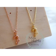 Miss Ha Ha * C460 Korea.. Fun Trekking Pole Sugar Clavicle Necklace Gold