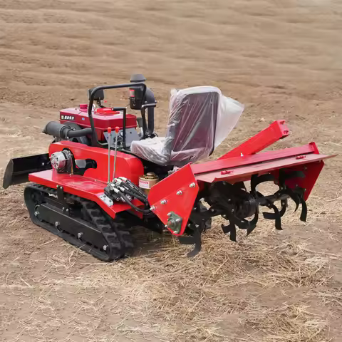 Customized 25HP Tracked Tractor Gearbox Rotary Tiller, Multi-function Rotary Tiller,Agricultural Mac