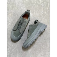 Zegna Zegna Men's Suede triple stitch monte Luxury Casual Shoes