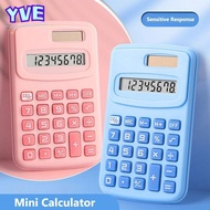 YVE Mini Pocket Calculator, Large LCD Display 8-Digit Scientific Calculator, Cartoon Silent 8-Digit 