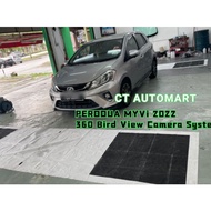Perodua Myvi 2022 Android Player with 360 Bird view Camera System
