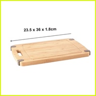 ❖ ✉ ◹ Eurochef by Winland Non-slip Pure thick Bamboo Cutting Board Wooden Food Serving Tray Choppin