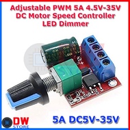 ADJUSTABLE PWM 5A 5-35V LED DIMMER / DC MOTOR SPEED CONTROLLER (**)