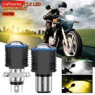 CRAFTSERIES H6 BA20D H4 Motorcycle LED Headlight Bulb Spotlight Motos Accessories Hi Lo Lamp Fog Lig