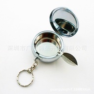 YQ26 Factory Promotion Metal Keychains round Ashtray  Boutique Portable Creative Advertising Men's PersonalityLOGO
