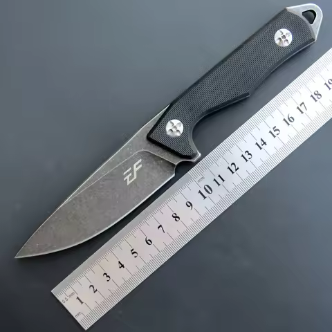 New Eafengrow EF107 Straight Knife D2 Steel Blade Fixed Portable Hunting HARNDS Survival Camping Tac