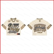 NS Summer V-neck loose short sleeved jersey Street sports leisure T-shirt streetwear Y2K