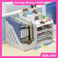 TAHAN LASAK RAK FILE OFFICE RACK RAK MEJA OFFICE RAK ATAS MEJA RAK MEJA BELAJAR RAK KERTAS A4 TEMPAT