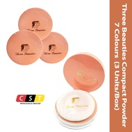 Three Beauties Compact Powder - 7 Colours (3 Units/Box)