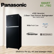Panasonic Refrigerator (450L) AI ECONAVI Inverter Blue Ag Extra Cool Zone 2-Door Fridge - NR-TX461CPKM