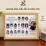 Photo frame for 12-year school journey - graduation gift - photo frame for children - photo frame 30