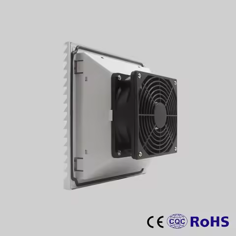 12v dc 12cm 120mm axial fan and ventilation 204*204*105 mm and plastic guard FK6623.012