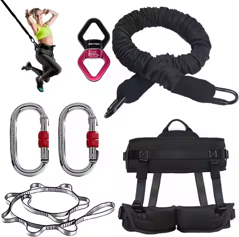 PRIOR FITNESS Bungee Fitness Set Yoga Bungee Adjustable Rope Resistance Air Dance Rope Exercise Fitn