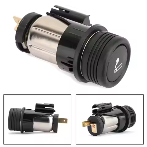 1pc Car Cigarette Lighter Black Durable OEM98AG15K047AD For Ford Focus Mk I Mk2 Mk3 Mk4 Fiesta Galax