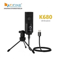 Fifine K680 USB Microphone with volume dial for gaming, streaming and recording on Mac/Windows