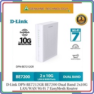 D-Link DPN-BE7212GR BE7200 Dual Band 2x10G LAN/WAN Wi-Fi 7 Wireless EasyMesh Router