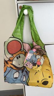 東京迪士尼購入 小熊維尼跳跳虎粉紅豬環保袋