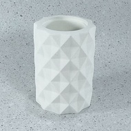 E0011 | / Vase Pencil Case | WHITE WHITE WHITE | Cement Cement | Pen Holder/Vase