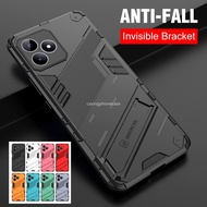 Phone case For Realme Note 50 C53 C51 Narzo N53 C63 4G C65S N63 C61 2024 Hard Casing Armor Stand Hol