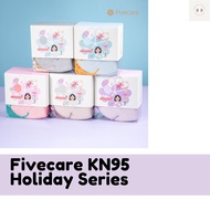 Fivecare KN95 Holiday Series Mask 6 Ply Mask with Adjustable Earloop Strap