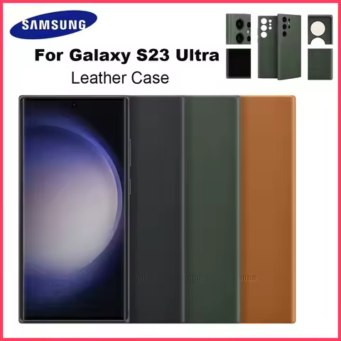 Original Samsung Galaxy S23 Ultra Leather Case For Samsung S23 Ultra (6.8") Leather Cover S23Ultra c