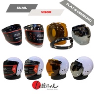 Snail Flat Visor Glass F19A Retro, Convex Visor F7+ FLIP UP, F6 | Bogo glass | HELMET VISOR | Helmet