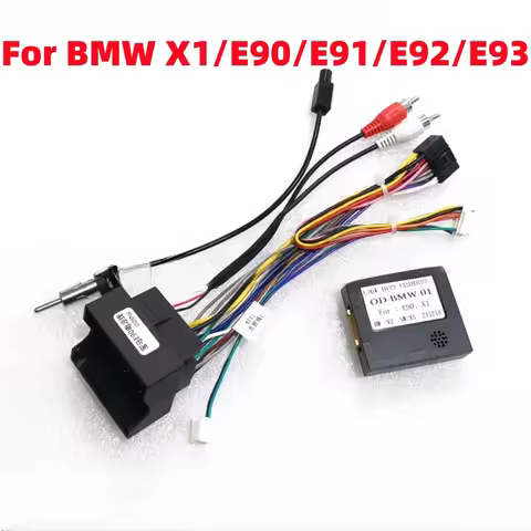 Canbus Box Decoder OD-BMW-01 For BMW X1 E90 E91 E92 E93 Android 2 Din GPS Radio 16 Pin Wiring Harnes