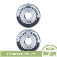 Hengyu Angle Grinder Metal Lock Nut M14 High Compatibility Quick Clamp Strength Flange for Cutting Wheels