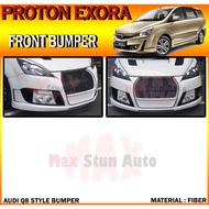 PROTON EXORA 2009-2020 AUDI Q8 STYLE FRONT BUMPER (AUDI Q8) BUMPER DEPAN FOR EXORA FIBER CAR BODYKIT