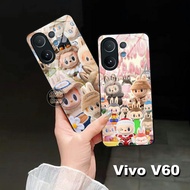 HP Vivo V60 Case Pumpkin Motif - Latest Vivo V60 Glass SoftCase - Casing Vivo V60hp - Silicone For V