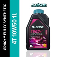 DASHOIL E900+ ESTER+ 10W50 V2 4T FULLY SYNTHETIC 4T ENGINE OIL MOTORCYCLE MINYAK HITAM 1LITER 100% O