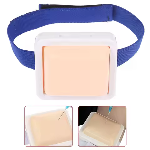 1PC Wearable Intravenous Intramuscular Injection Training Pad Injection Practice Pad Venipuncture Tr