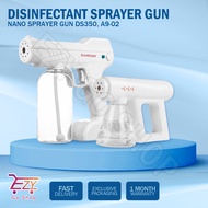 【Ready Stock】Wireless Spray Gun Handheld Atomizer Fog Blue Light Nano Spray Disinfectant Liquid