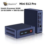 零刻 - Mini S12 Pro 迷你電腦，Intel® N100, 16GB+500Gb