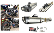 Universal 51MM Motorcycle Exhaust Modified Carbon Fiber Yoshimura Muffler For Z800 Z250 R15 MT-09 CB