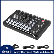 F998 Sound Card Microphone Sound Audio Interface Mixer Sound Card Mixing Console Amplifier for Phone