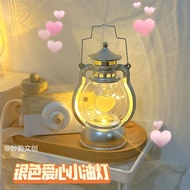 AT/🧨Norton Luxury Retro Small Oil LampinsLove Oil Lamp Portable Small Night Lamp Good-looking Bedroom Bedside Decoration