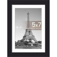 upsimples 5x7 Picture Frame, Wall Decor Photo Frames, Black 1 Pack