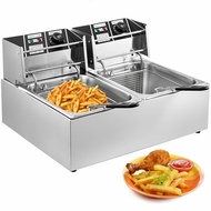 healthy fryer Electric Fryer 12L 5000W Industrial Deep Fryer Stainless Steel for French Fries Deep Fryer Commercial e51t